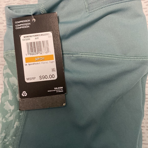 High Rise Ankle leggings Under Armour Women's Green Leggings - Picture 5 of 5